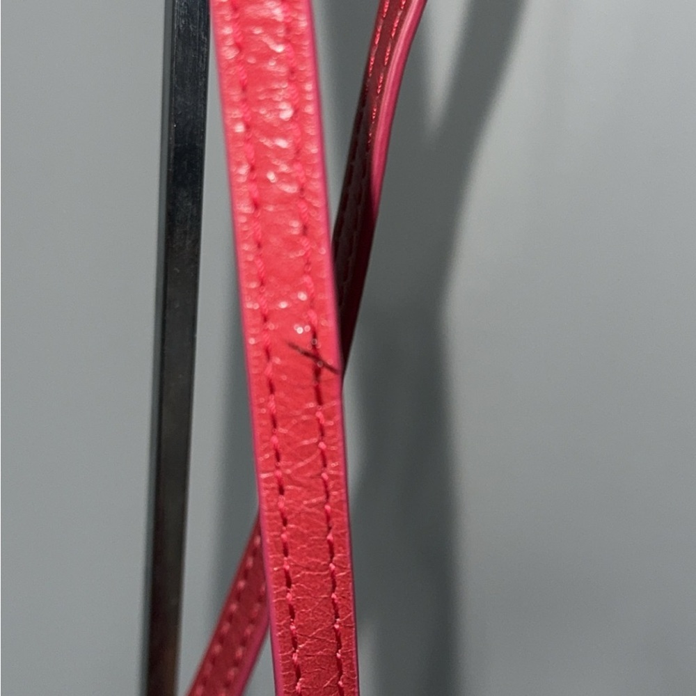 НОВО Jewel Leather Crossbody Bag Cranberry Red Small Bag Purse AUTHENTIC - Picture 9 of 9